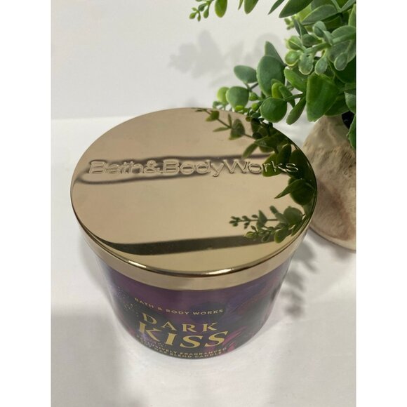 Bath & Body Works “Dark Kiss” NEW 3 Wick Candle - Picture 3 of 7